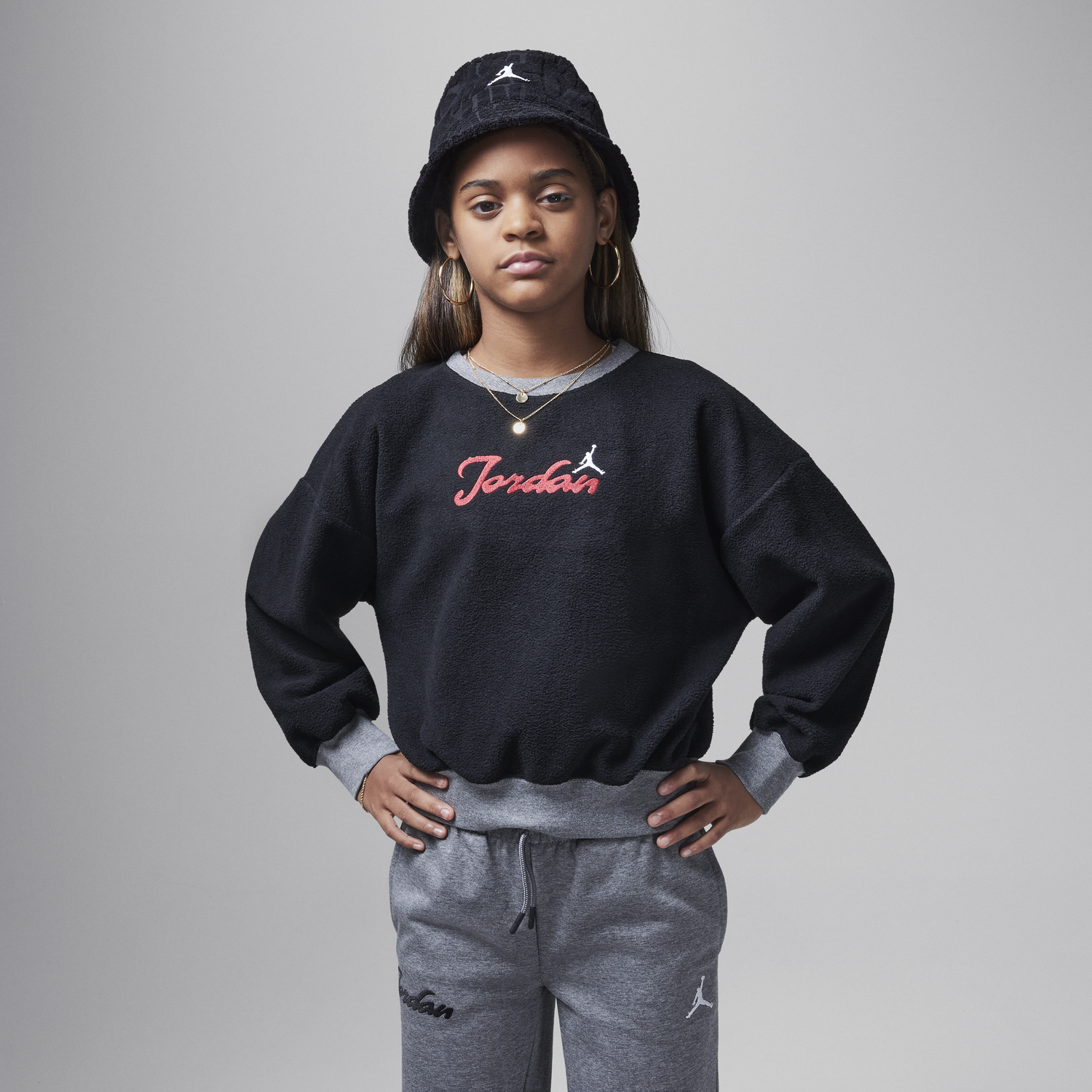 Mikina Jordan Jordan Meta-Enchantment Fleece Crewneck Sweatshirt Čierna | HQ8191-010, 0
