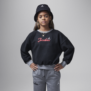 Mikina Jordan Jordan Meta-Enchantment Fleece Crewneck Sweatshirt Čierna | HQ8191-010, 0