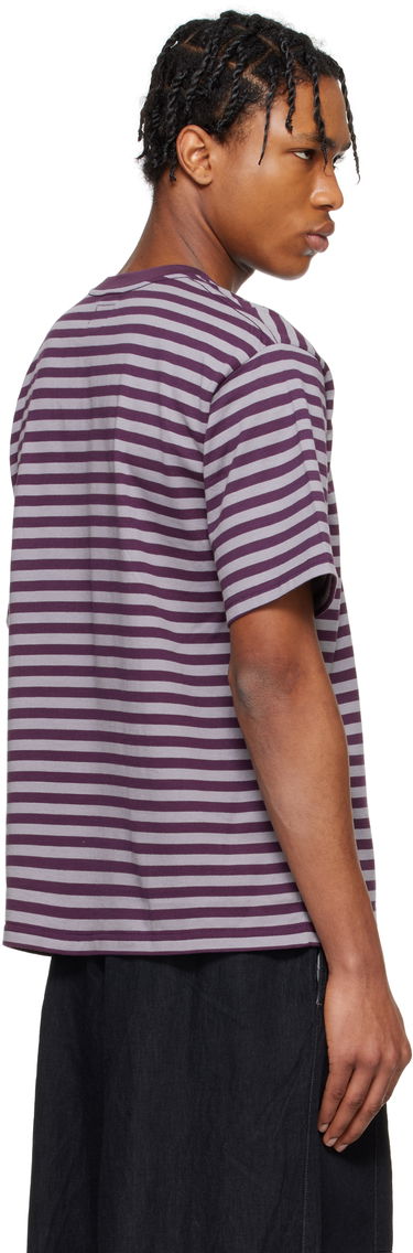 Tričko Needles NEEDLES Cotton Stripe T-Shirt Fialová | QV364, 2