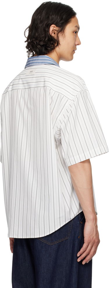 Košeľa AMI AMI Paris Short Sleeve Boxy Shirt Modrá | HSH286.CO0109, 2