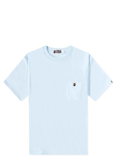 Tričko BAPE One Point Pocket T-Shirt Sax Modrá | 001CSJ301016M-SAX