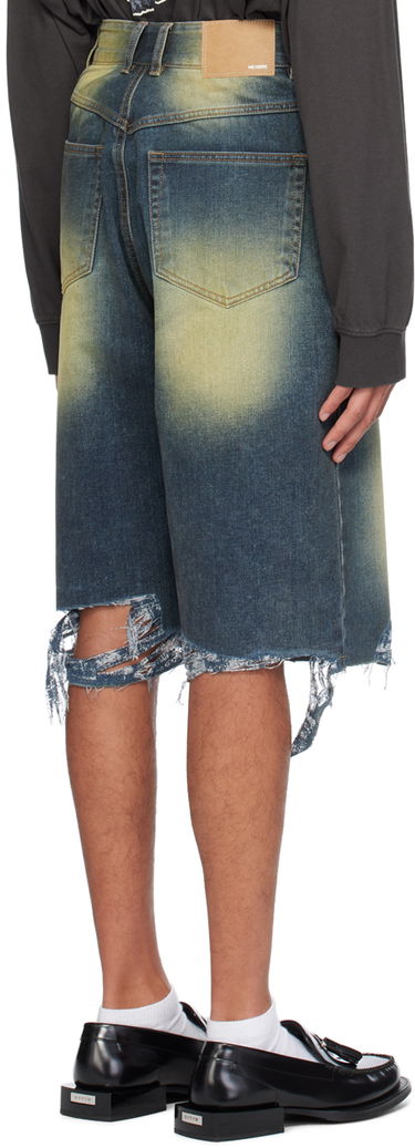 Džínsy We11done Washed Denim Raw Edge Shorts Modrá | WD-DP2-24-315-M-BL, 2