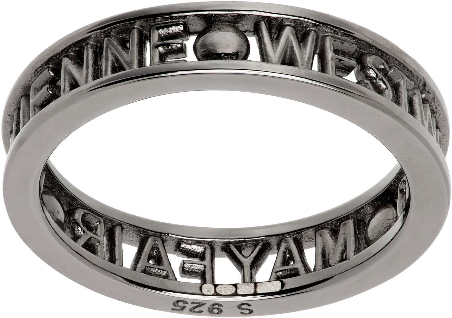 Prsteň Vivienne Westwood Gunmetal Westminster Ring Metalická | 64040016-01S001-FJ, 1