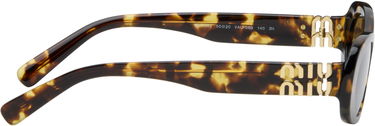 Slnečné okuliare Miu Miu Miu Miu Glimpse Round Sunglasses Hnedá | 0MU 06ZS 8056597989077, 4