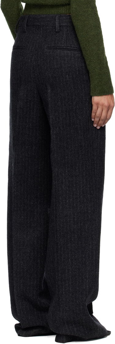 Nohavice Dries Van Noten Dries Van Noten Pinstripe Pleated Wool Trousers Šedá | 252-010922-2042, 2