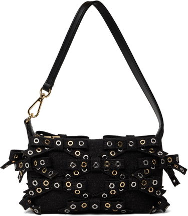 Kabelka GANNI GANNI Denim Butterfly Pouch Bow Bag Čierna | A6625, 0