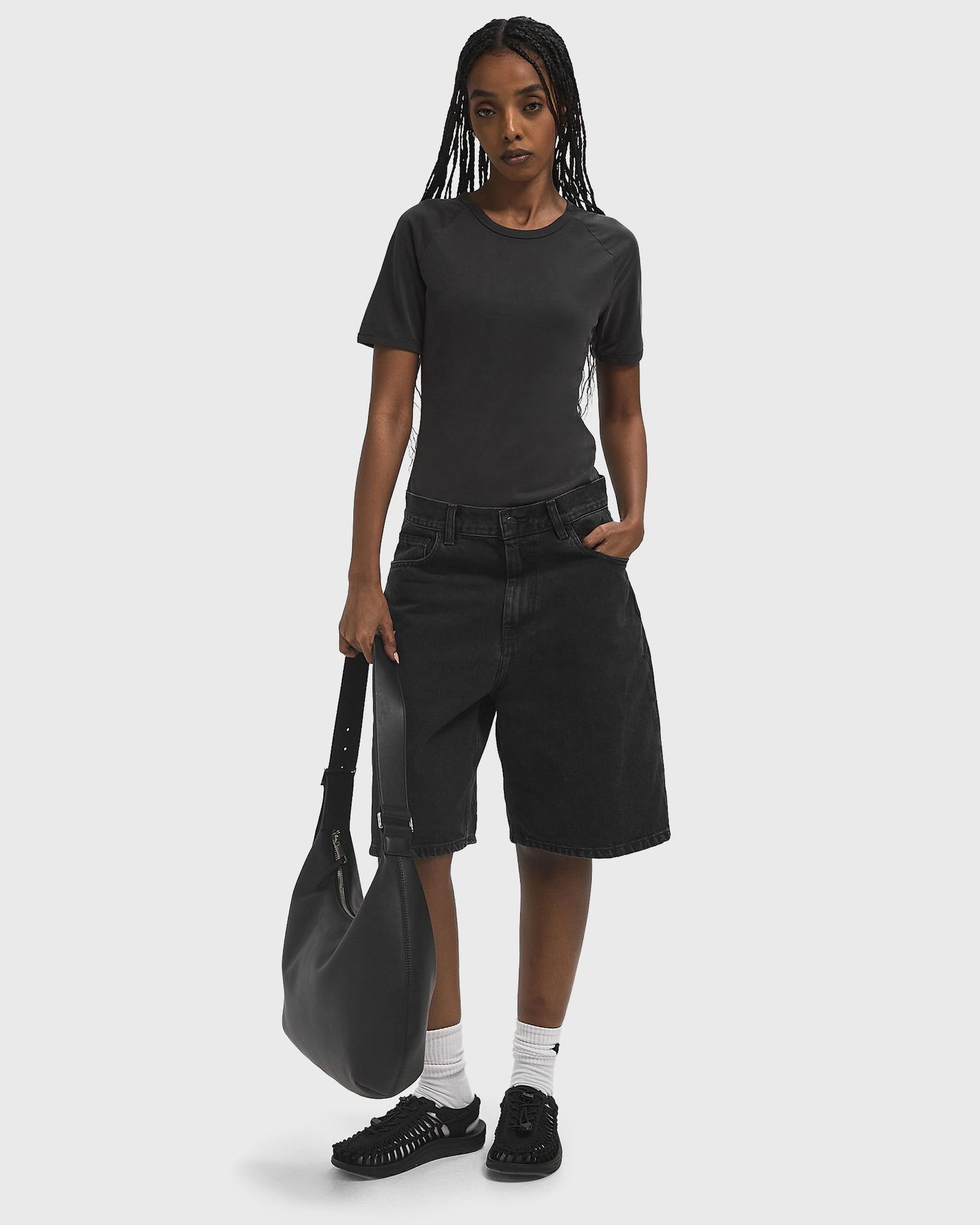 Tričko Samsoe Samsoe Samsøe Samsøe Fitted T-Shirt Čierna | F25200040-BLACK, 1