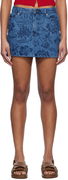 A.P.C. Floral Denim Miniskirt
