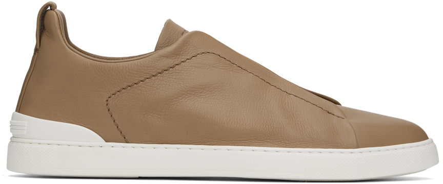 Tenisky a topánky ZEGNA Triple Stitch Hnedá | LHOTA-S5207Z, 0