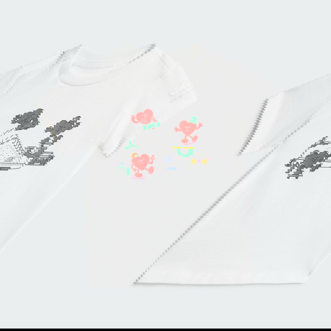 Tričko adidas Performance Kids' Graphic Tee Biela | IY5450, 0