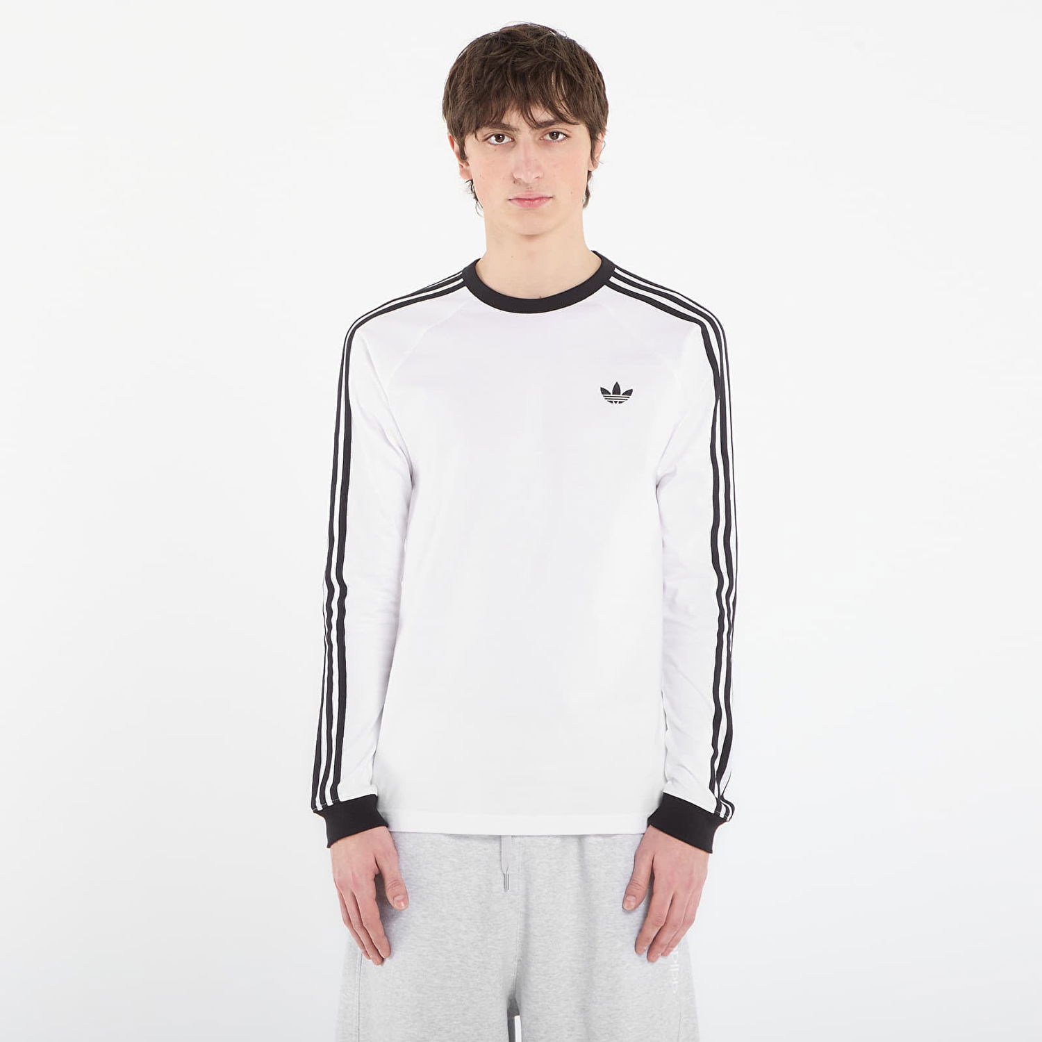 Tričko adidas Originals 3-Stripes Long Sleeve T-Shirt XXL Biela | KE3545, 0