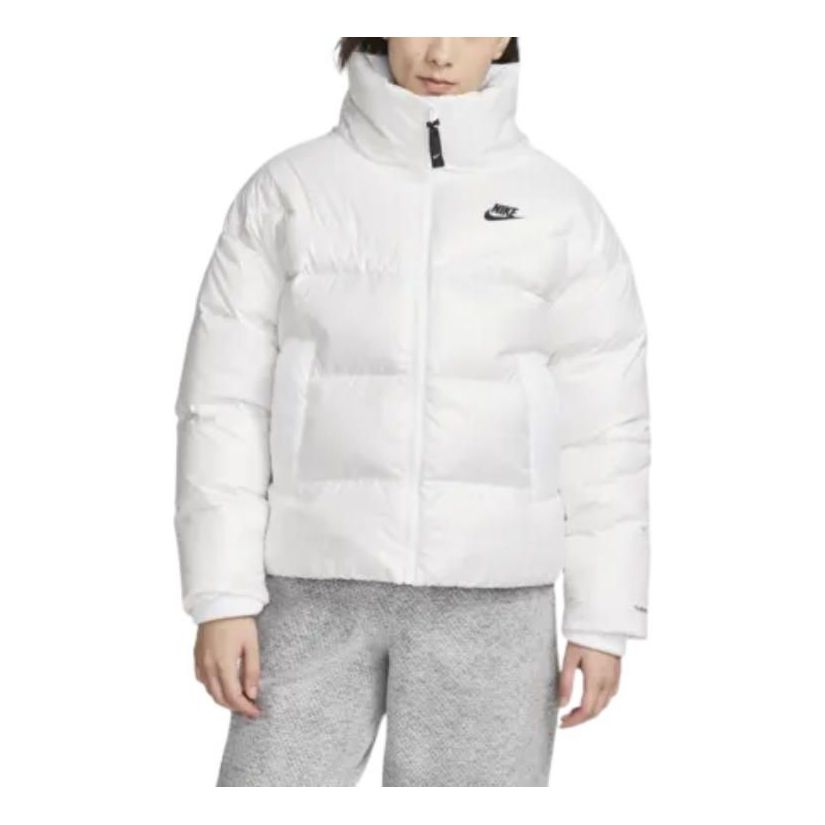 Prešívaná bunda Nike Sportswear Therma-FIT City Series Logo Puffer Jacket Biela | DV0555-100, 0