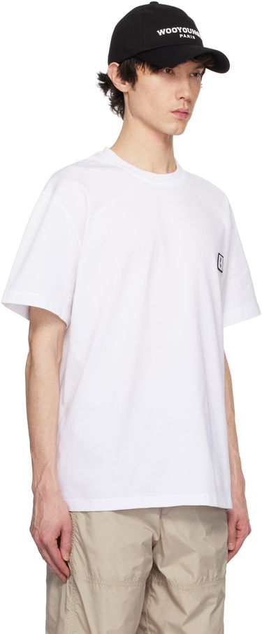 Tričko WOOYOUNGMI WOOYOUNGMI Cotton T-Shirt with Back Logo Biela | W251TS07, 1