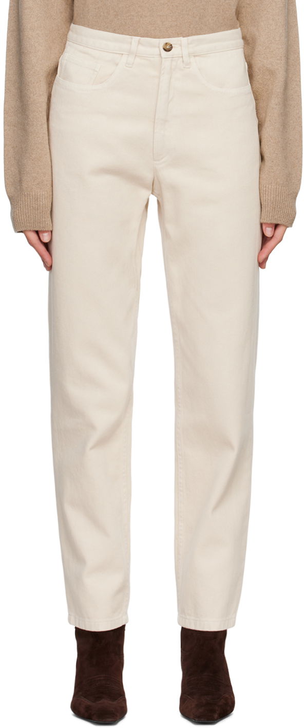 Nohavice a džínsy A.P.C. Beige Martin F Biela | COFBL-F09122, 0