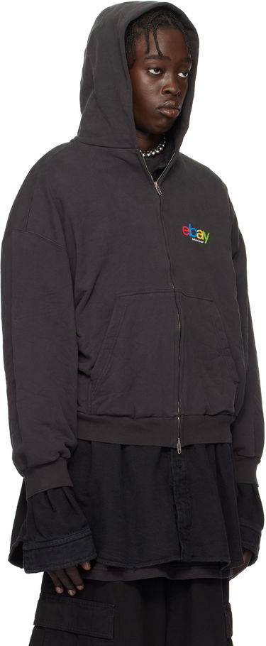 Mikina Balenciaga Edition Zip-Up Hoodie Čierna | 803264TRVD21055, 1