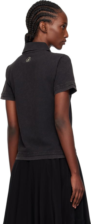Polo tričko JW Anderson JW Anderson Layered Short Sleeve Polo Čierna | JO0277-PG1808, 2