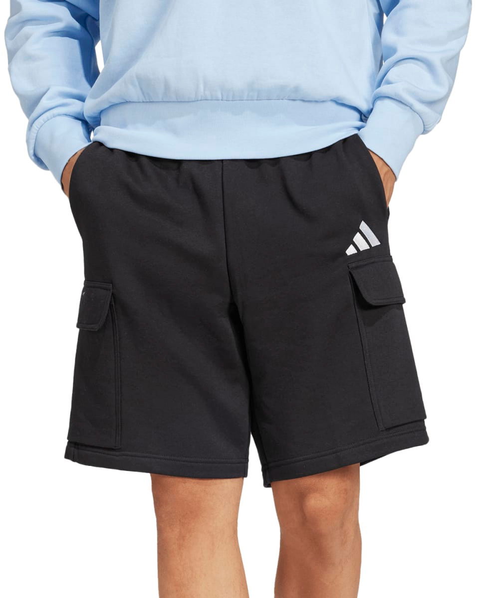 Šortky adidas Originals Essentials Feelcozy Fleece Cargo Shorts Čierna | je3869, 1