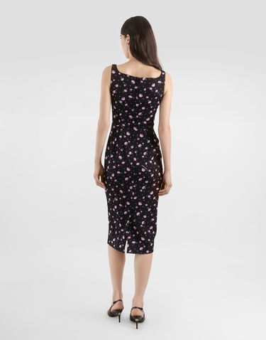 Šaty Dolce & Gabbana Carnations-print Sheath Dress Čierna | F6F4ZTFSA8MHN5XX, 2