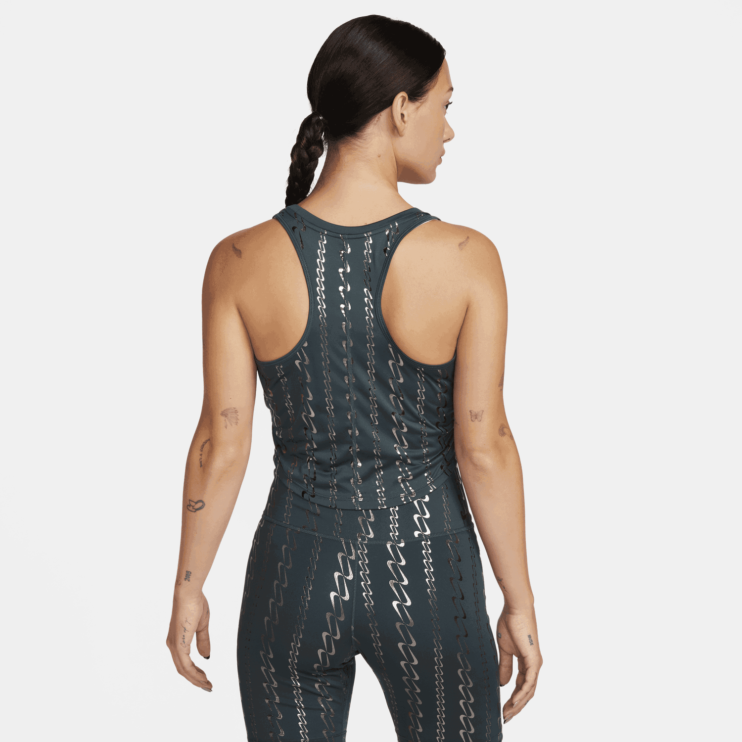 Tielko Nike Dri-FIT One Cropped Printed Tank Top Zelené | FB5591-328, 1