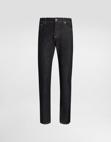 Džínsy Dolce & Gabbana Dolce & Gabbana Slim-Fit Stretch Cotton Jeans Modrá | GY07CDG8NH9S9001, 0