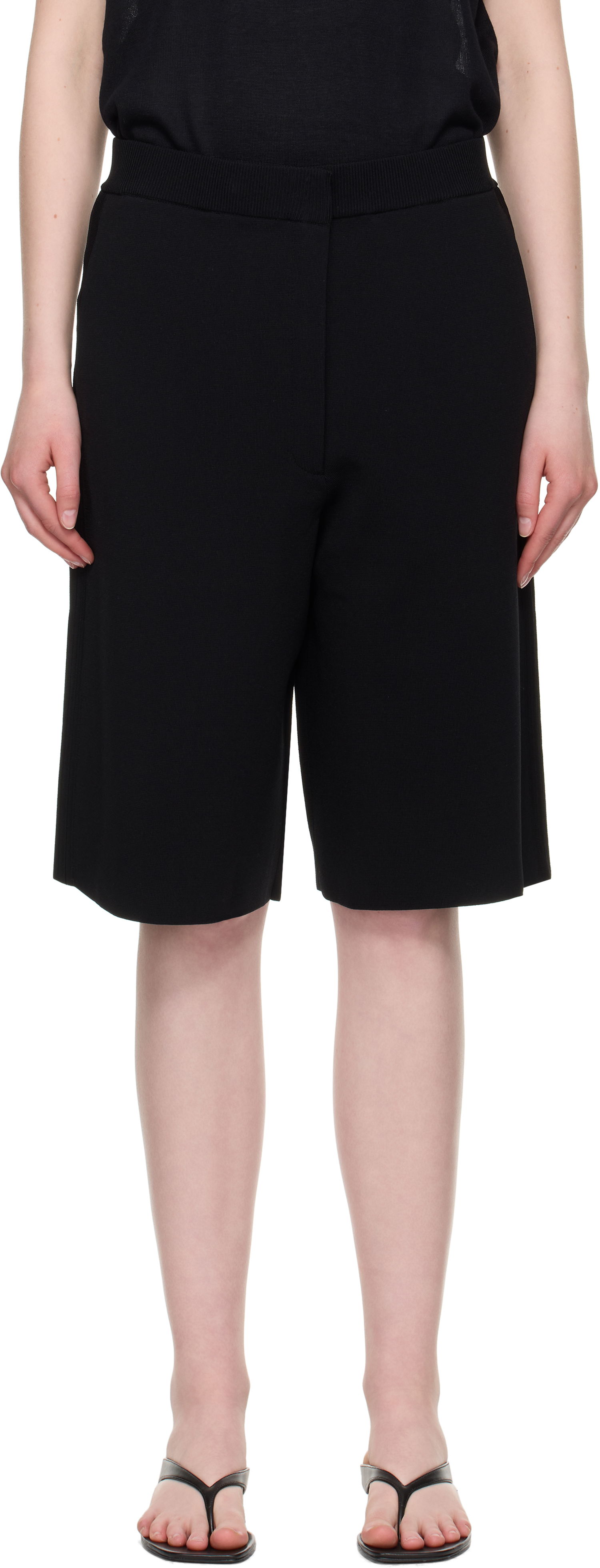 Šortky TOTEME TOTEME Knit Shorts Čierna | 253-WRB0305-YA0187, 0