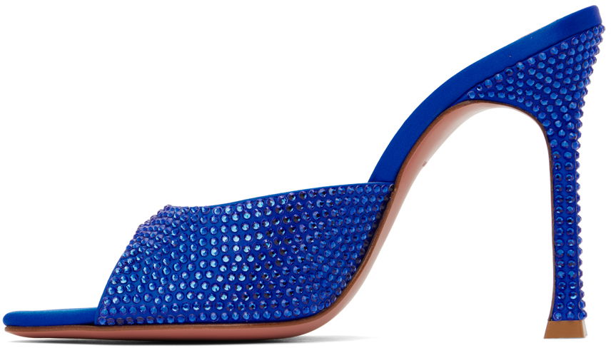 Amina Muaddi Alexa Crystal Slipper 105 Heeled Sandals
