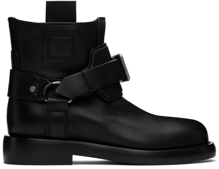 Oblečenie Burberry Burberry Leather Cobble Boots Čierna | 8101287, 0