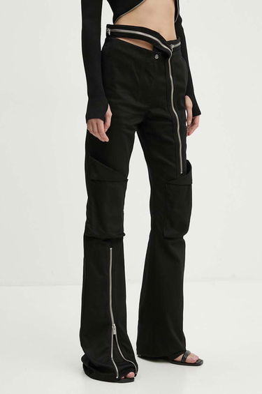 Nohavice HELIOT EMIL Cutout High Waist Zipper Pants Čierna | HE.W.10.124.BLK01, 0