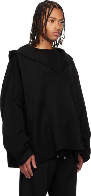 Kabáty Rick Owens Concordians LS Hip Kaftan Coat Čierna | RR02E1726 DBC, 1