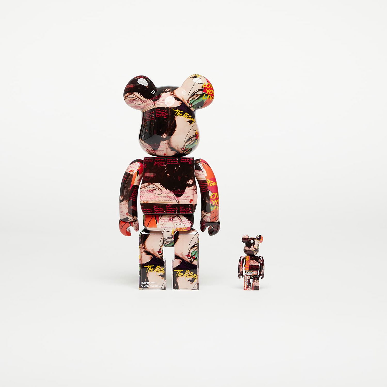 Zberateľské Medicom Toy BE@RBRICK Andy Warhol × The Rolling Stones Love You Live 100% & 400% Set Oranžová | MT_0038, 1