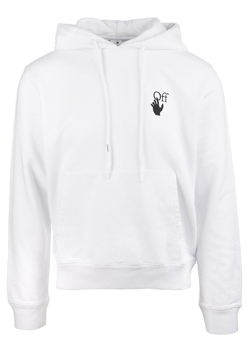 Mikina Off-White Degrade Arrows Hoodie With Print Biela | OMBB034F21FLE0020110, 0