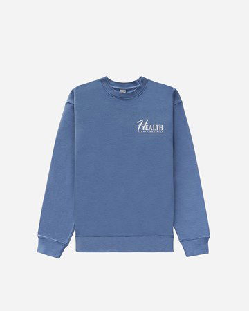 Mikina Sporty & Rich Big H Crewneck Modrá | CR641SB, 0