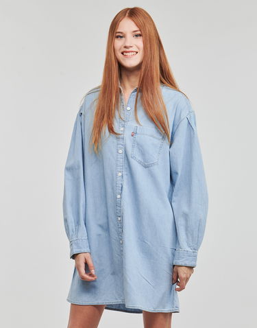 Šaty Levi's RHEA SHIRT DRESS Modrá | A6743-0002, 1