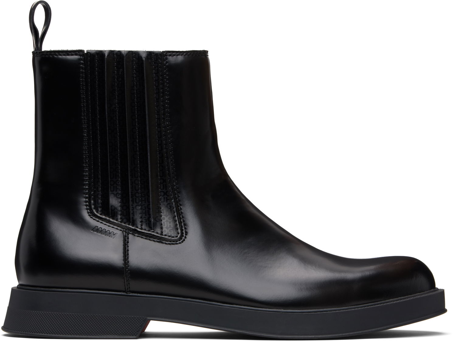 Tenisky a topánky BOSS Hugo Embossed-Logo Chelsea Boots Čierna | 50552567, 0