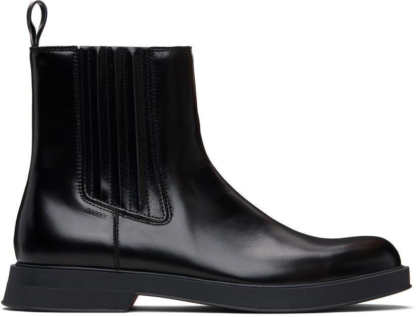 Tenisky a topánky BOSS Hugo Embossed-Logo Chelsea Boots Čierna | 50552567