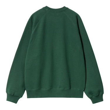 Sveter Carhartt WIP Men's Green Relaxed-Fit Graphic Sweatshirt Zelené | I033936_9, 4