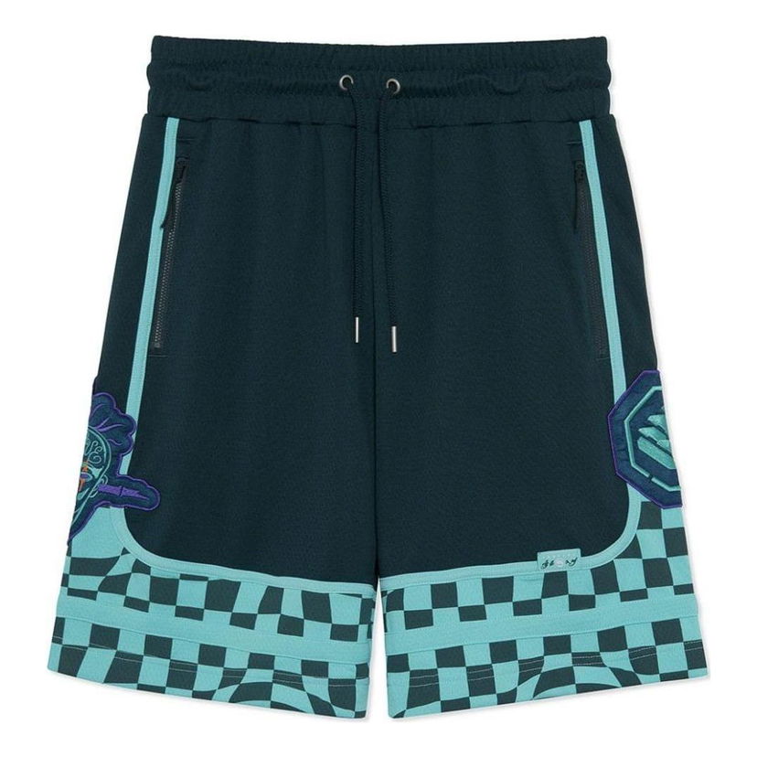 Šortky Li-Ning BadFive Checkerboard Basketball Shorts Zelené | AAPR589-2