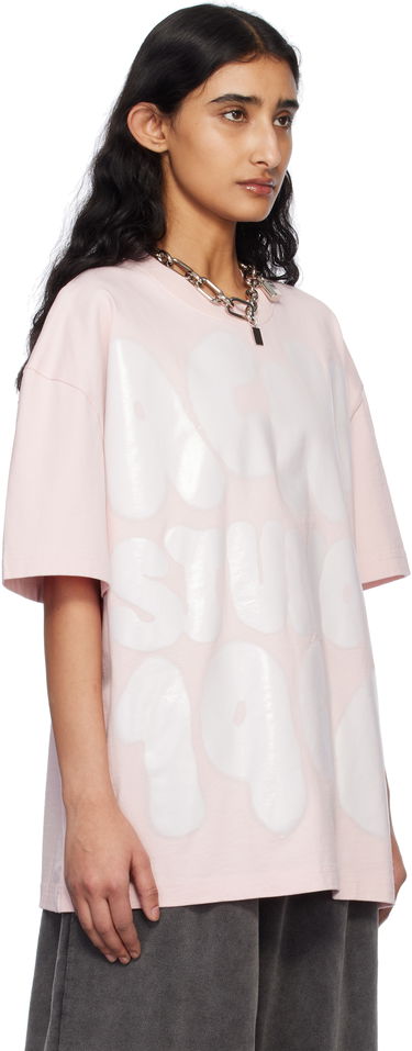 Tričko Acne Studios Acne Studios Relaxed Fit Logo T-Shirt Ružová | CL0333-, 1