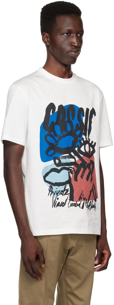 Tričko Paul Smith Paul Smith 'Cassis' Print T-Shirt Biela | M1R-919T-KP3660-01, 1