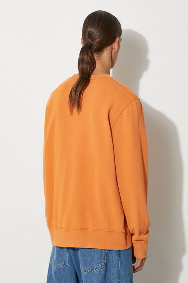 Mikina WOOD WOOD Hugh Embossed Sweatshirt Oranžová | 12315602.2474, 1