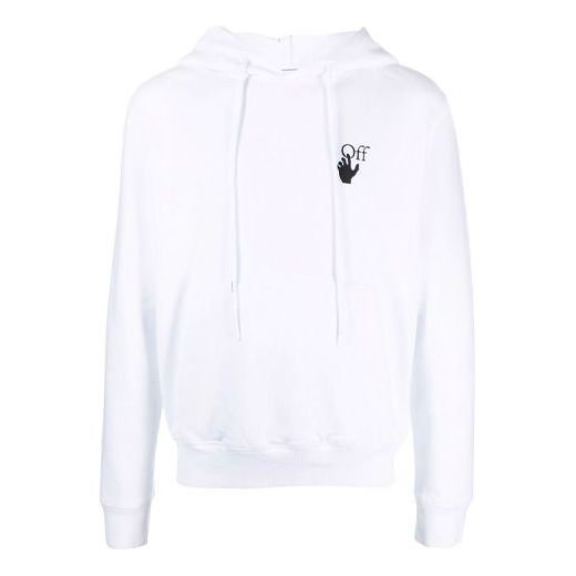 Mikina Off-White Off-White FW21 Hoodie Biela | OMBB034F21FLE0020184, 0