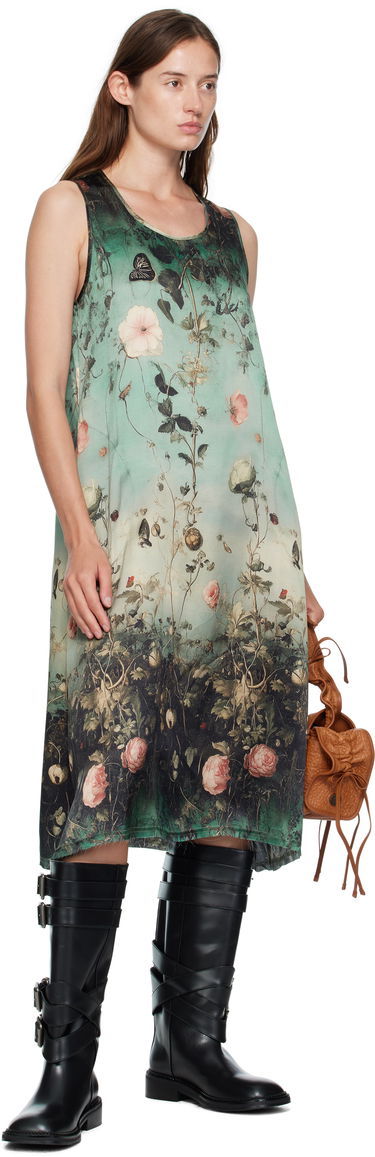 Šaty R13 R13 Sleeveless Floral-Print Midi Dress Zelené | R13WR304-R584A, 3