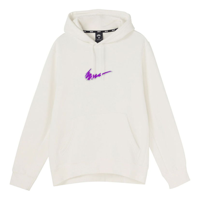 Mikina Nike Embroidered Logo Hoodie Biela | BV8733-133