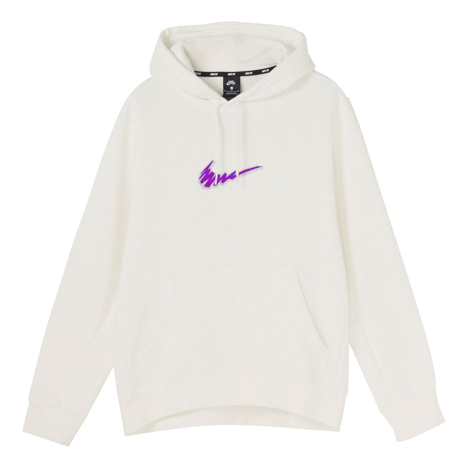 Mikina Nike Embroidered Logo Hoodie Biela | BV8733-133, 0