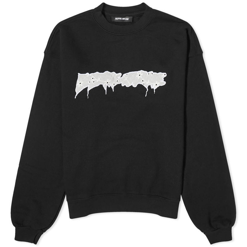 Mikina Fucking Awesome Doily Stamp Crew Sweat Čierna | FA1898-BLK