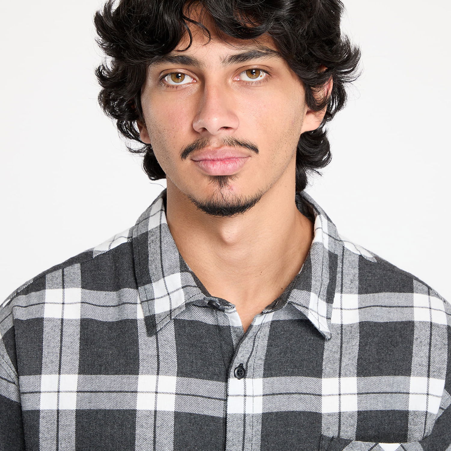 Košeľa Urban Classics Shirt Boxy Checked Šedá | TB6325-01219, 1