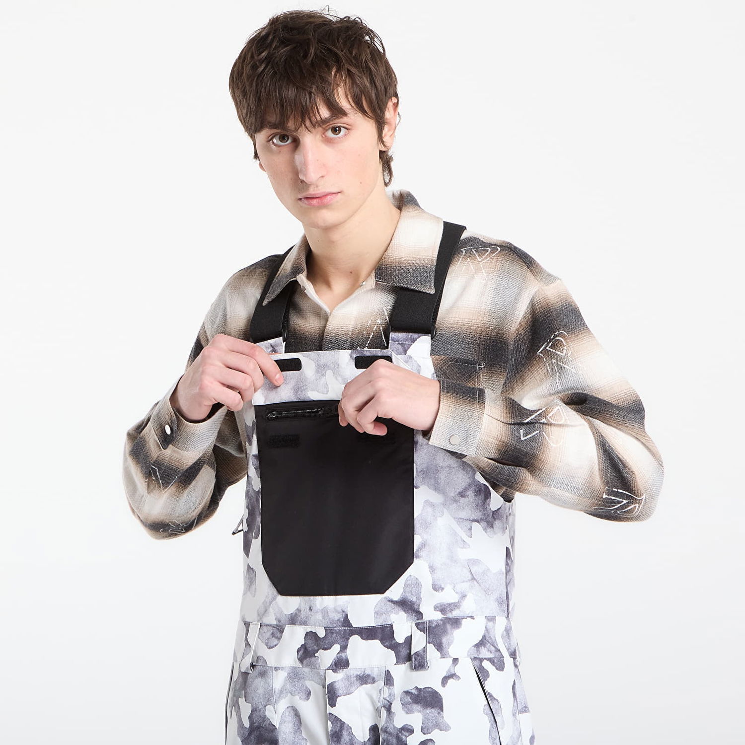 Overal Horsefeathers Transfer Bib Overalls Arctic Camo Rôznofarebný | OM323H, 1