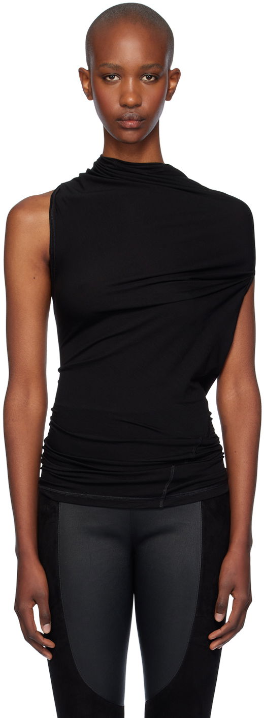 Helmut Lang Sleeveless Draped Top