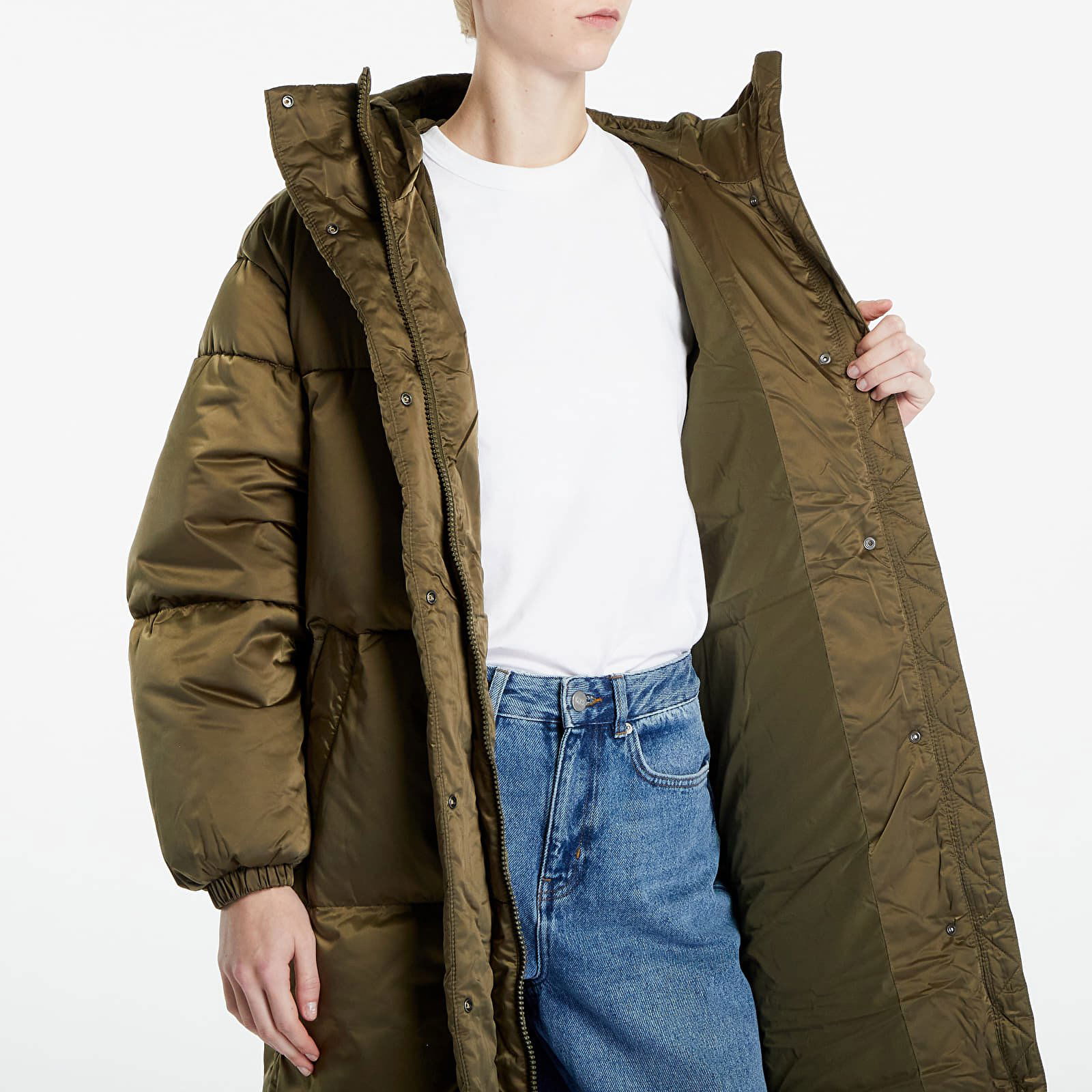 Tommy Jeans Long Satin Puffer