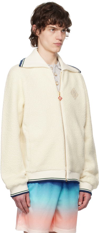 Bunda Casablanca Casablanca Cashmere Zip-Up Sweater Biela | MPS25-JTP-332-01, 1